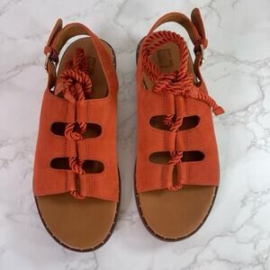 Fitflop Women Felicity Lace Up Suede Back Strap Sandal 8